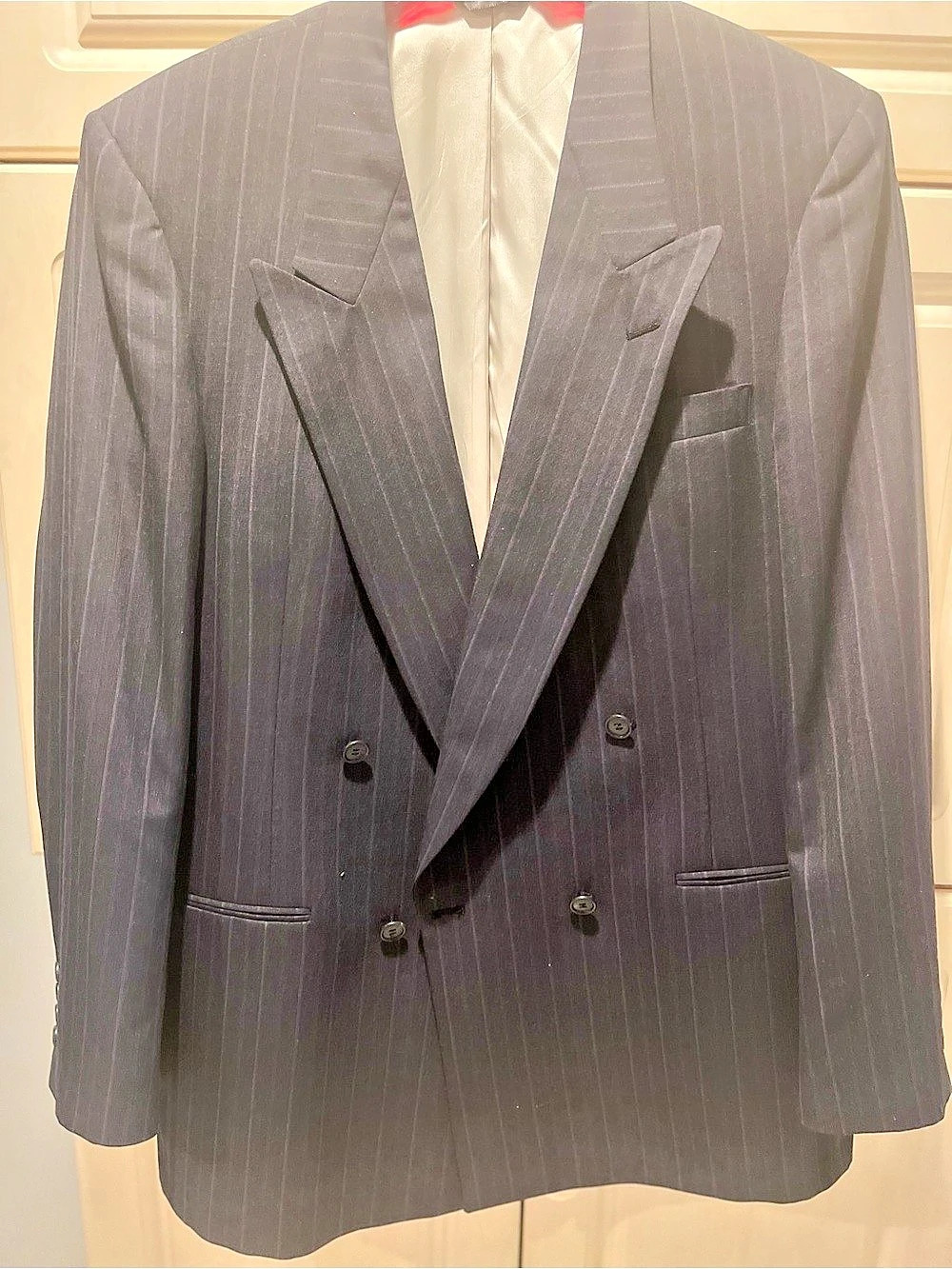 Pierre Cardin Men's Pinstripe Suit Gray Like New